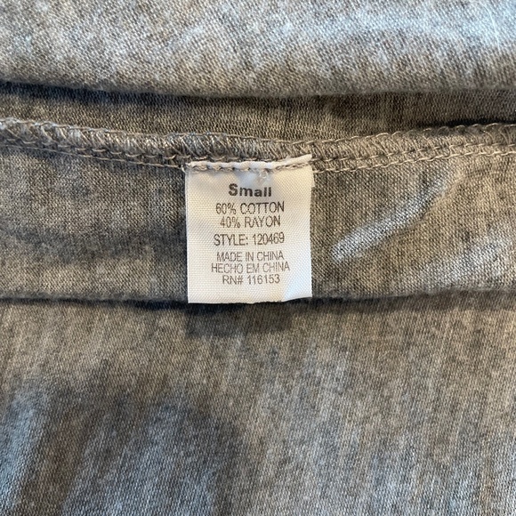 Poof! Y2K Grey Ribbed Knit Maxi Dress with Tank Top & Side Slit – Size S - Picture 11 of 12